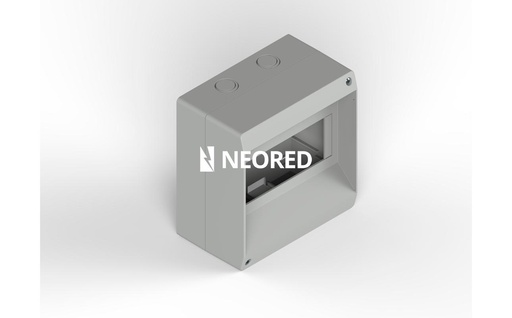 [GEN045030G] Caja térmica exterior 4 Bip. Gris Sin tapa