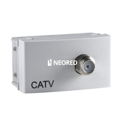 [SCHWDA104311] TOMA C.A.T.V. NORMAL PASANTE BLANCO