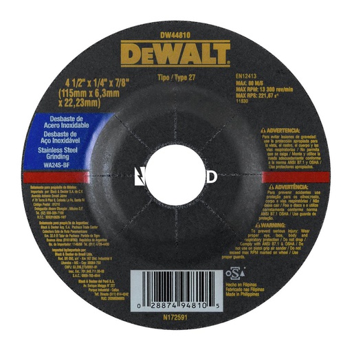 [DWADW44618] Dis-Disco corte D115  d22  E1,0 plano OA p-metal