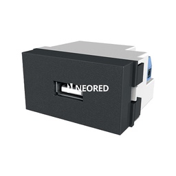 [JEL80146] Mod cargador 1 USB NEG   1,0A Verona Platinum