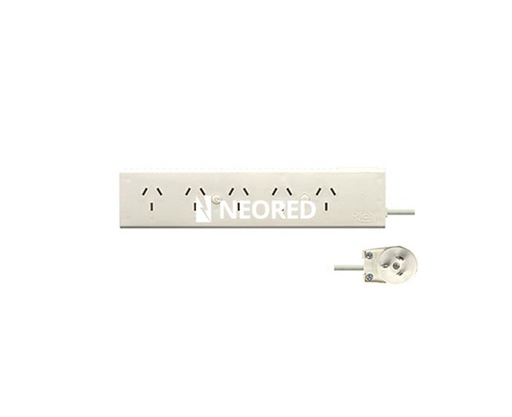 [RIC138.572.61.05] Prolongador 5 tomas comb. int. térmico 2,5 mt. MA