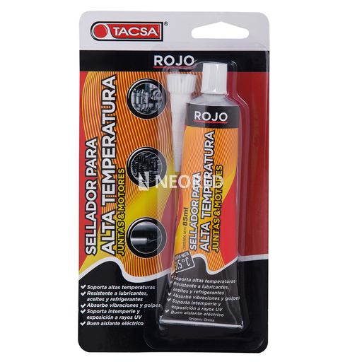 [TACPTTACSA404RP] Sellador p-alta temperatura   85ml ROJ