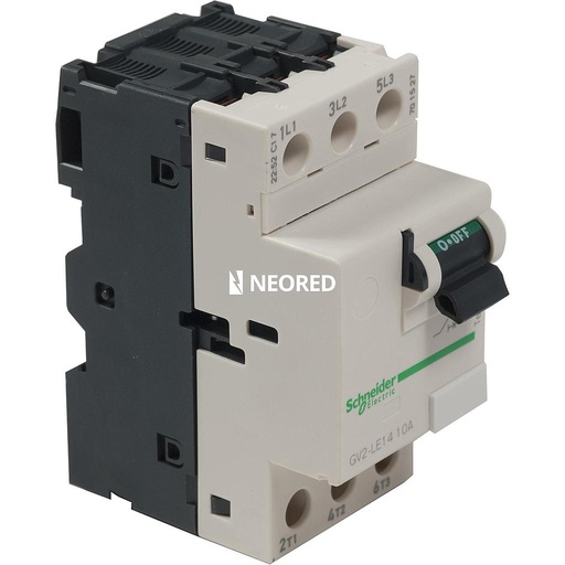 [SCHGV2LE14] Guardamotor Magnético 3P X10A con Poder Corte de 100KA 