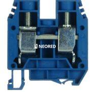 [FMNCBI35] Borne de paso azul 35mm, conexión a tornillo   