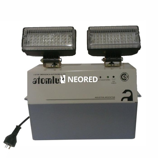 [ATO8091] Dis-Luz de emergencia industrial equipos con 2 faros de 55 W c/batería Aut. 1,5Hs.