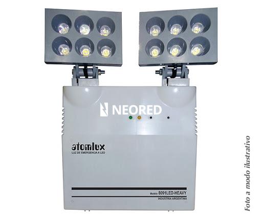 [ATO8091 LED HEAVY] Dis-Luz de emergencia industrial equipos con 2 faros 90 W LED c/batería Aut. 3.5 Hs.