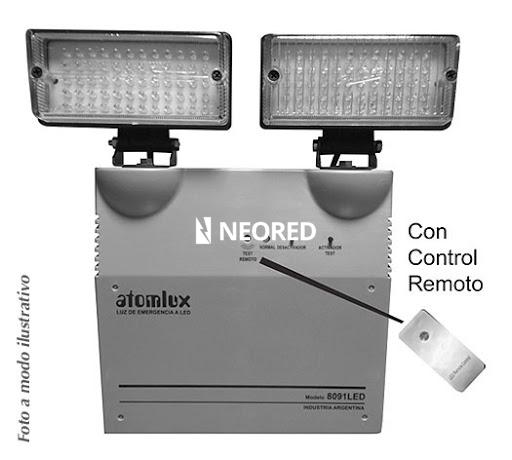 [ATO8091Led] Equipo con 2 faros - 120 LEDs (60+60) de Alto Brillo  - Autonomía 5 Hs. Control remoto para Testeo 