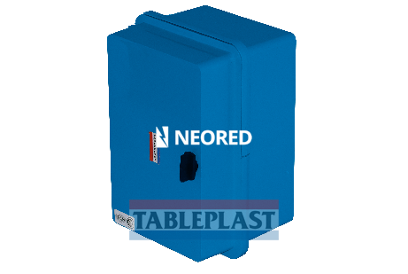 [TAB1011CH] GABINETE CON CHASIS METÁLICO COLOR AZUL - IP65 IK10 DE 208X285X166MM