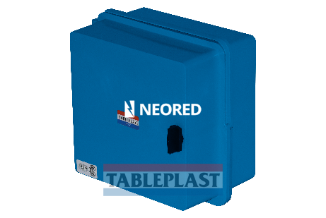 [TAB2001CH] GABINETE CON CHASIS METÁLICO COLOR AZUL - IP65 IK10 DE 244X230X141MM