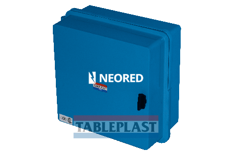 [TAB2501CH] GABINETE CON CHASIS METÁLICO COLOR AZUL - IP65 IK10 DE 298X285X145MM