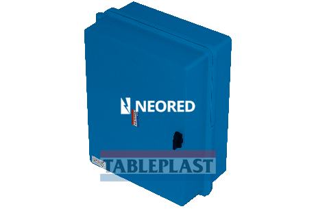 [TAB2901CH] GABINETE CON CHASIS METÁLICO COLOR AZUL - IP65 IK10 DE 302X366X154MM