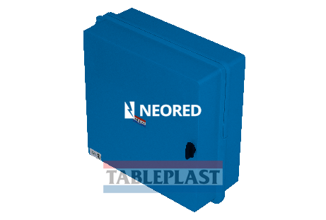 [TAB3301CH] GABINETE CON CHASIS METÁLICO COLOR AZUL - IP65 IK10 DE 380X366X154MM