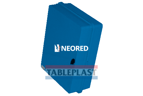 [TAB3901CH] GABINETE CON CHASIS METÁLICO COLOR AZUL - IP65 IK10 DE 380X464X154MM