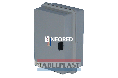 [TAB1008CH] GABINETE CON CHASIS METÁLICO COLOR GRIS - IP65 IK10 DE 208X285X125MM