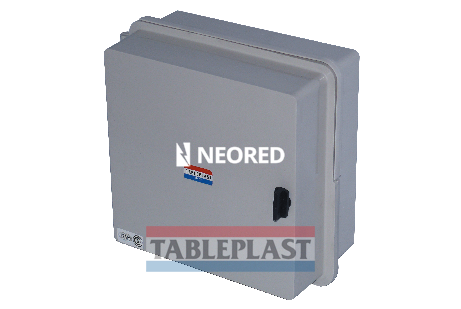 [TAB2508CH] GABINETE CON CHASIS METÁLICO COLOR GRIS - IP65 IK10 DE 298X285X145MM