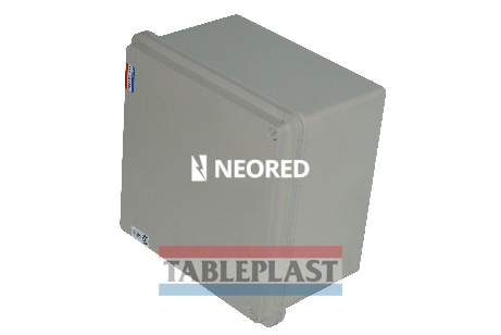 [TAB722] CAJA DE PASO DE SOBRE-PARED Y EXTERIOR COLOR BEIGE SIN CHASIS - IP65 IK10 320X320X198MM