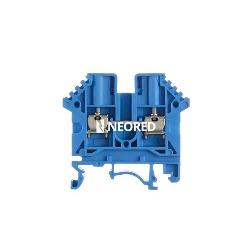 [ZOL060.022] Borne de paso de color azul para conductor de 2,5mm² BPN-2,5-AZ