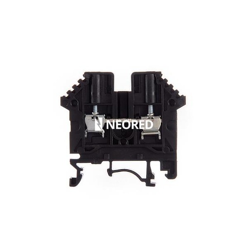 [ZOL060.028] Borne de paso de color negro para conductor de 2,5mm² BPN-2,5-NG