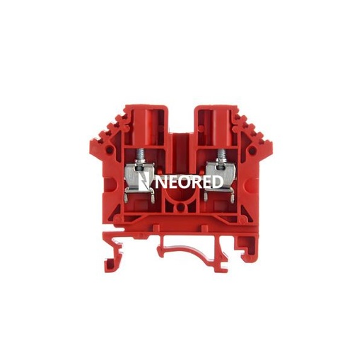 [ZOL060.058] Borne de paso de color rojo para conductor de 4mm² BPN-04-RO