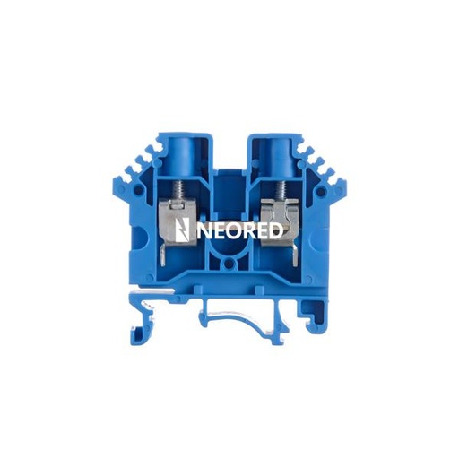 [ZOL060.102] Borne de paso de color azul para conductor de 6mm² BPN-06-AZ