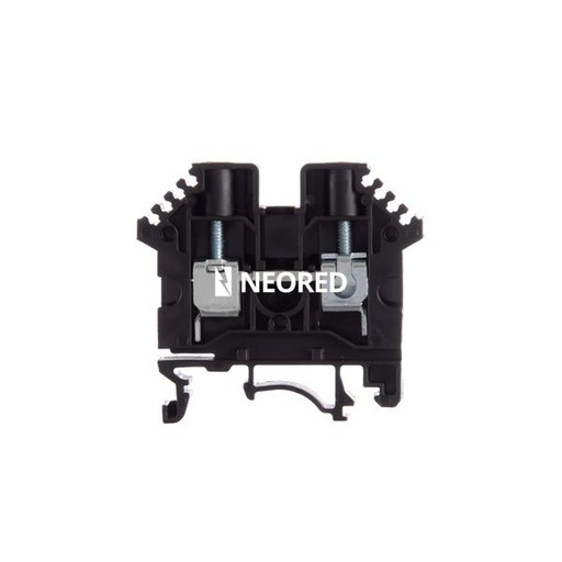 [ZOL060.108] Borne de paso de color negro para conductor de 6mm² BPN-06-NG