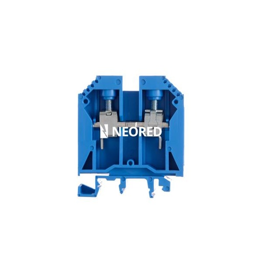 [ZOL060.201] Borne de paso de color azul para conductor de 16mm² BPN-16-AZ