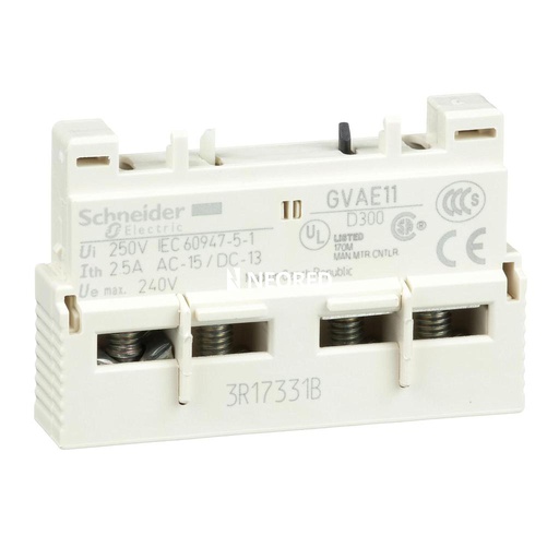 [SCHGVAE11] CONTACTOR AUXILIAR R FRONTAL 1NA+1NC