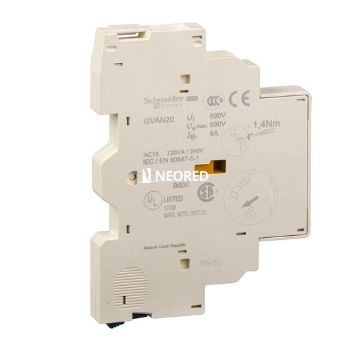 [SCHGVAN20] CONTACTOR AUXILIAR R LAT 2NA P/ GV2
