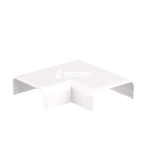 [ZOL605.206] Curva plana para cablecanal 30x12mm. color blanco ELE-3012-BL