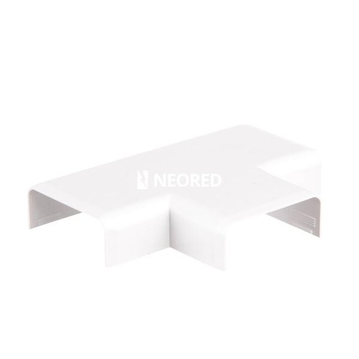 [ZOL605.506] Te plana para cablecanal 30x12mm. color blanco TE-3012-BL