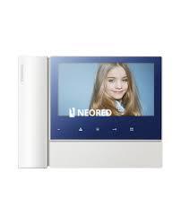 [COMCDV-70N] Kit completo Línea Eco con monitor de 7″ y frente de calle lente CMOS Pin Hole de metal exterior con Led luminoso