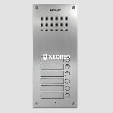 [COMDR-6UM] Frente master 6 pulsadores. Alt.tapa 25 cm DC12V 1A