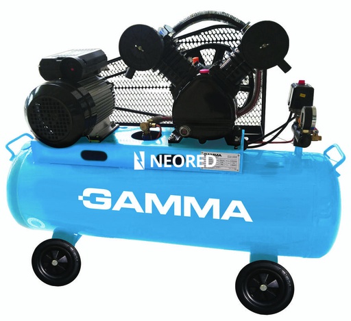 [GMMG2803AR] Compresor transmisión a correa  3 HP | 100 L | Monofásico | Bicilíndrico | En línea | Baja/Baja 