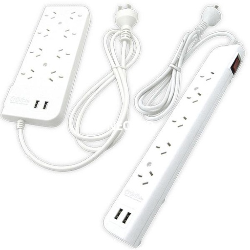 [TBCEV-P5U2] ZAPATILLA MULTIPLE TBCIN 5 TOMAS + 2 USB - CABLE DE 1,5 M