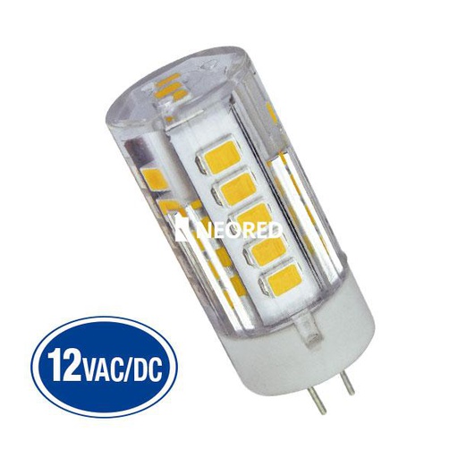 [TBCG4-SMD-4WW] LAMPARA A LED BIPIN G4, 12VCA/DC, 4W, CALIDA