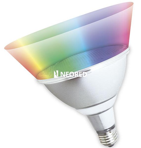 [TBCPAR38-SMD30-RGB] LAMPARA PAR LED PAR38 TBCIN 6W RGB 16 COLORES - VIDRIO IP65