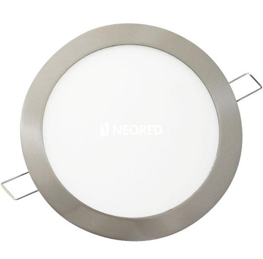 [TBCTS-SMD-28BWW-UFT] LUMINARIA DE EMBUTIR A LED TBCIN CIRCULAR PLATIL 8W LUZ CALIDA
