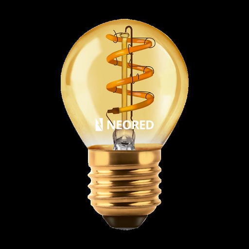 [CORBFG45G-3WW] Lampara tipo gota Golden ambar 3w Macroled calido