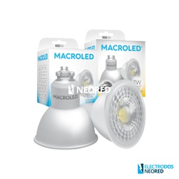 [CORCPS-DP-GU10-20C] DICRO MACROLED ECO 7W AC100-240V FRIO 6000K SPD1500V 38º
