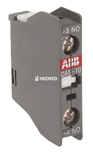 [ABB1SBN010010R1010] Contacto auxiliar Unipolar para contactor AX y UA...RA Tipo Frontal 1NA
