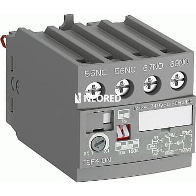[ABB1SBN020112R1000] Temporizador frontal 1NA+1NC para contactor AF, reg 0,1-100 seg. on delay