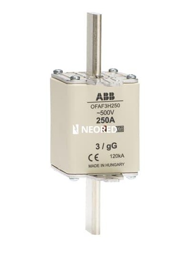 [ABB1SCA022627R6780] Fusible tipo gG 400A 500V tamaño 3