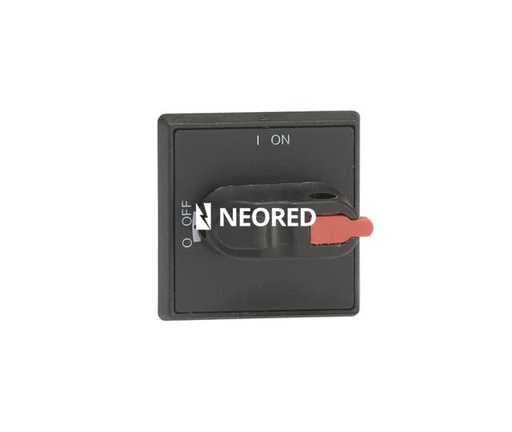 [ABB1SCA105235R1001] Manija negra IP54 tipo perilla con bloqueo candado y de puerta para OT16...125F