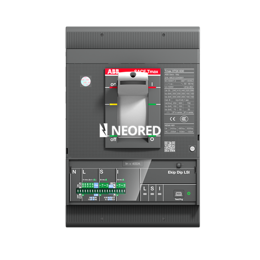 [ABB1SDA100358R1] Interruptor Tmax XT tripolar In = 400A - Icu = 36kA, Ics = 100% Icu @ 380VCA 