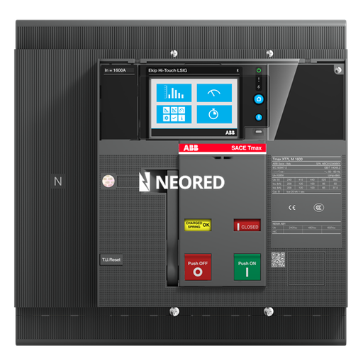 [ABB1SDA101677R1] Interruptor Tmax XT tetrapolar In = 1600A - Icu = 50kA, Ics = 100% Icu @ 380VCA (motorizable)