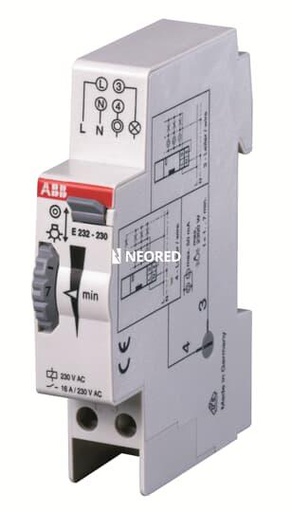 [ABB2CDE110000R0501] Interruptor de escalera 1 a 7 min. 230V