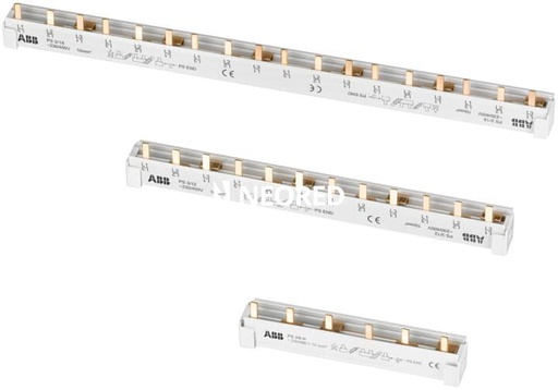 [ABB2CDL240110R1658] Peine Repartidor Tetrapolar - Alimentacion L1-L2-L3-N ; repartidor L1+N - L2+N - L3+N  - 58 pines - 80A