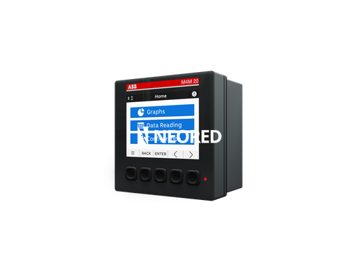 [ABB2CSG204471R4051] Analizador de Red - 4 Cuadrantes - Clase 0,5s - THD - Display LCD - 2DO Prog - Alarmas - Modbus TCP/IP RJ45  - Alim : 48..240VAC/DC