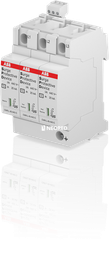 [ABB2CTB803873R2700] Descargador Tipo 2 - 40kA Trifasico sin Neutro Uf=440V Enchufable c/ Señalizacion