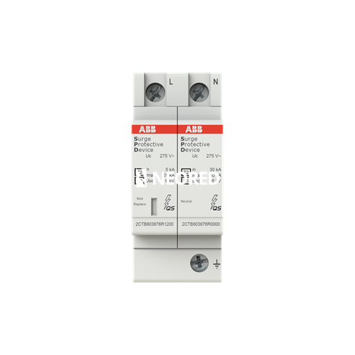 [ABB2CTB803972R1200] Descargador Tipo 2+3 - 20kA Monofasico Uf=275V Enchufable